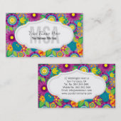 Florentijnse bloem visitekaartje (Voorkant / Achterkant)