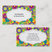 Florentijnse bloem visitekaartje (Voorkant / Achterkant)