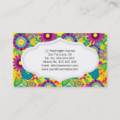 Florentijnse bloem visitekaartje (Achterkant)