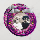 FLORENTIJNSE BLOEMENKRANS WITTE LINTEN INITIALEN KAART (Voorkant / Achterkant)