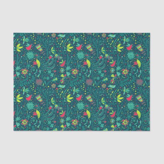 Florentijnse patronen met cartoons 2 tissuepapier (Voorkant)