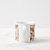 Florentijnse patroon in retrorestandaard 4 espresso kop (Achterkant)