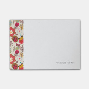Florentijnse patroon in retrorestandaard 4 post-it® notes