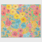 Florentijnse waterverf in geel cadeaupapier (Vlak)