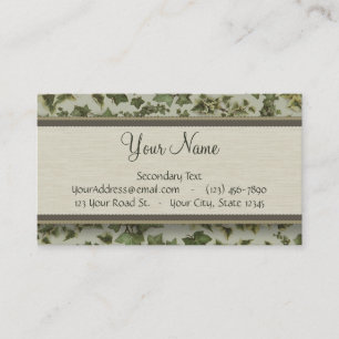 Florentijnse Waterverf Ivy met Monogram Visitekaartje