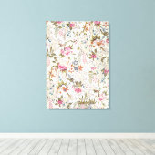 Florentijnse zijde voor zijde met gestileerde stro canvas afdruk (Insitu (Houten vloer))