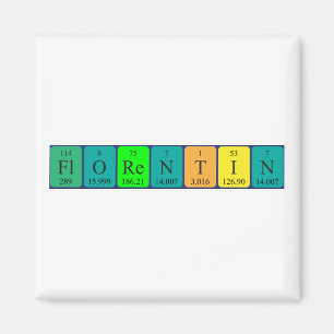 Florentin periodieke tabelnaam magnet magneet