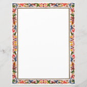 Florentine Arabesque Invitation Sjabloon (Achterkant)