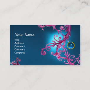 FLORENTINE BAROQUE MONOGRAM GEM blauw Visitekaartje