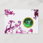 FLORENTINE BAROQUE MONOGRAM GEM green eggshell Visitekaartje (Achterkant)
