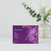FLORENTINE BAROQUE MONOGRAM GEM paarse amethyst Visitekaartje (Staand voorkant)