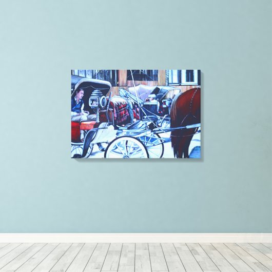 Florentine Charm, Italië Canvas Afdruk (Insitu (Houten vloer))