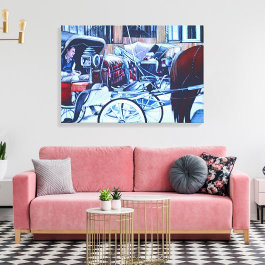 Florentine Charm, Italië Canvas Afdruk (Insitu (Woonkamer))