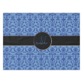 Florentine Damask (blauw) Tafelkleed (Voorkant (Horizontaal))