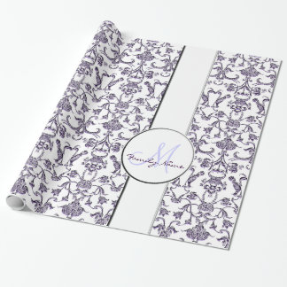 Florentine Damask (Lila) Cadeaupapier