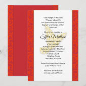 Florentine Dove Bevestiging Uitnodiging (Voorkant / Achterkant)