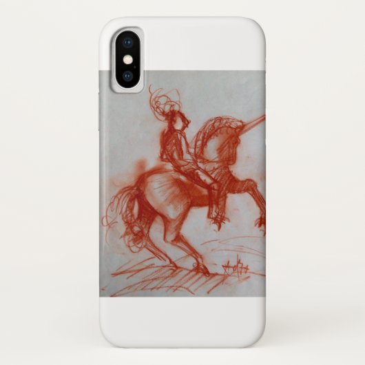 FLORENTINE KNIGHT OP HORSEBACK Case-Mate iPhone CASE (Achterkant)
