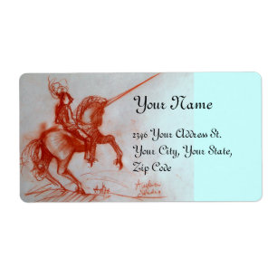 FLORENTINE KNIGHT OP HORSEBACK ETIKET