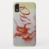 FLORENTINE KNIGHT OP HORSEBACK-monogram Case-Mate iPhone Case (Achterkant)