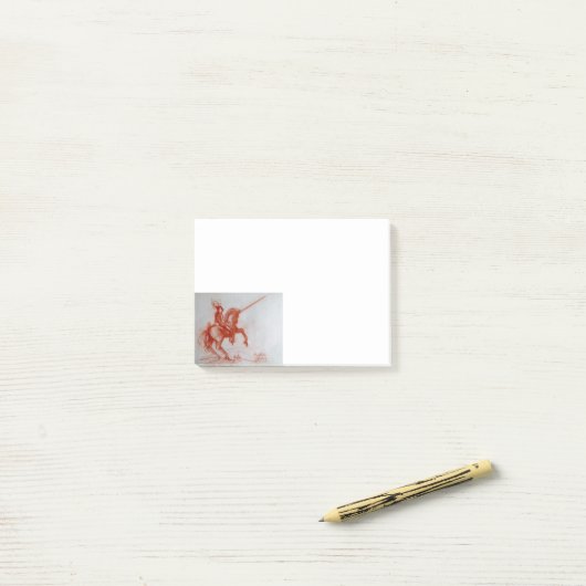 FLORENTINE KNIGHT OP HORSEBACK POST-IT® NOTES (Op bureau)