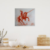 FLORENTINE KNIGHT OP HORSEBACK POSTER (Keuken)