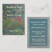 Florentine Marbling Abstract Visitekaartje (Voorkant / Achterkant)