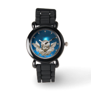 FLORENTINE RENAISSANCE ANGEL.Sapphire Blue Horloge