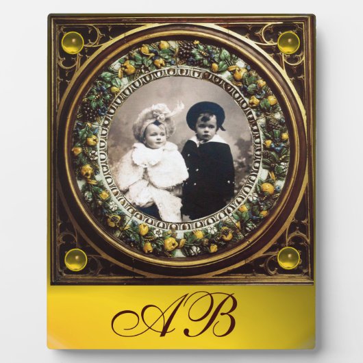 FLORENTINE RENAISSANCE FRUITS MONOGRAM FOTOPLAAT (Voorkant)