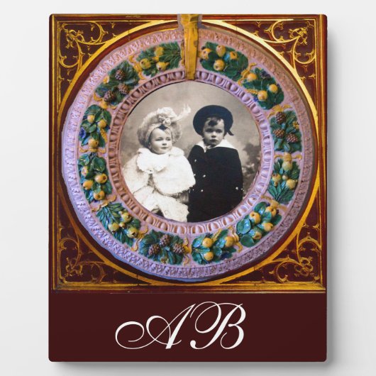 FLORENTINE RENAISSANCE FRUITS MONOGRAM FOTOPLAAT (Voorkant)