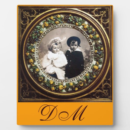 FLORENTINE RENAISSANCE FRUITS MONOGRAM FOTOPLAAT (Voorkant)