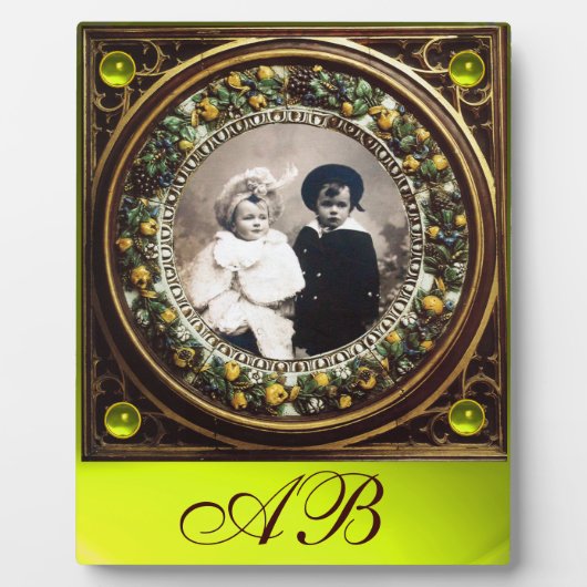 FLORENTINE RENAISSANCE FRUITS MONOGRAM FOTOPLAAT (Voorkant)