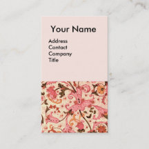 FLORENTINE RENAISSANCE PINK FLORAL SWIRLS, FLOWERS