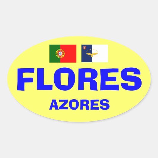 Flores Azoren Sticker (Voorkant)