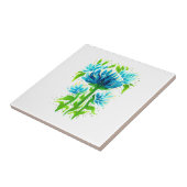 Flores azules tegeltje (Zijkant)