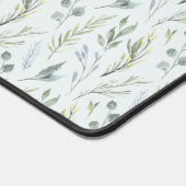 Flores d'aquarelle botanique verte (Coin)