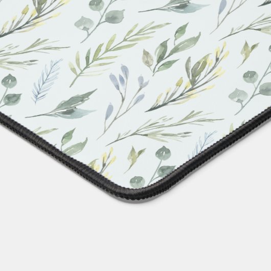 Flores d'aquarelle botanique verte (Coin)