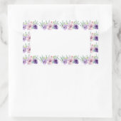 Flores d'aquarelle violette et rose Sticker (Sac)