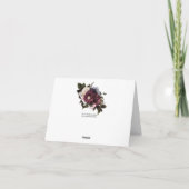 Flores de Bourgogne et rose pâle sur le Merci noir (Dos)