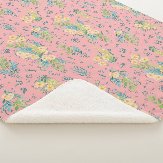 Flores de Cereza Sherpa Deken (3/4)