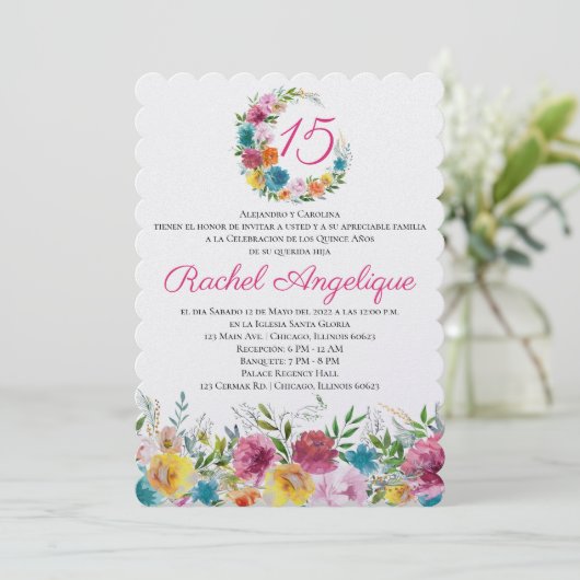 Flores de Mayo Kaart (Staand voorkant)