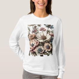 Flores de vitaje t-shirt