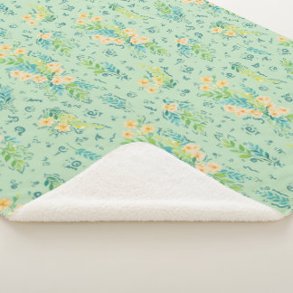 "Flores del campo" Sherpa Deken