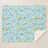 "Flores del cielo" Sherpa Deken (Voorkant (horizontaal))