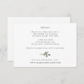 Flores d'hiver et carte de détails Mariage À feuil (Devant / Derrière)