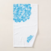 Flores d'Hydrangée Bleue - Fleurs botaniques (Serviette à main)