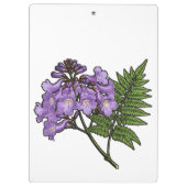 Flores do Brasil jacaranda Klembord (Achterkant)