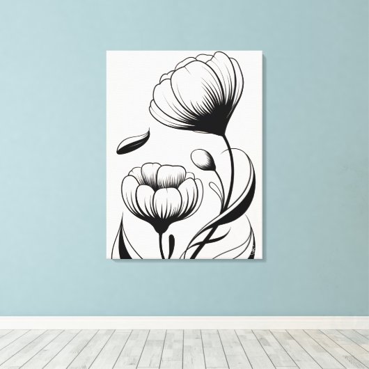 Flores do Silêncio Canvas Afdruk (Insitu (Houten vloer))
