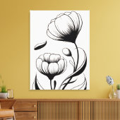 Flores do Silêncio Canvas Afdruk (Insitu (Woonkamer))