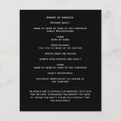 Flores d'or noir programme funéraire photo (Dos)