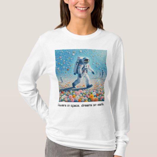 Flores En El Espacio T-shirt (Voorkant)